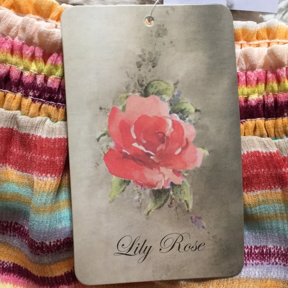 Rainbow striped cut out shoulder dress - Picture 4 of 4